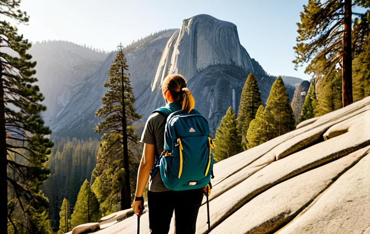 **
"A woman hiking in Yosemite National Park, surrounded by towering granite cliffs and evergreen trees, fully clothed in appropriate hiking gear, backpack visible, perfect anatomy, natural pose, professional photography, golden hour lighting, safe for work, appropriate content, fully clothed, modest, family-friendly."
**